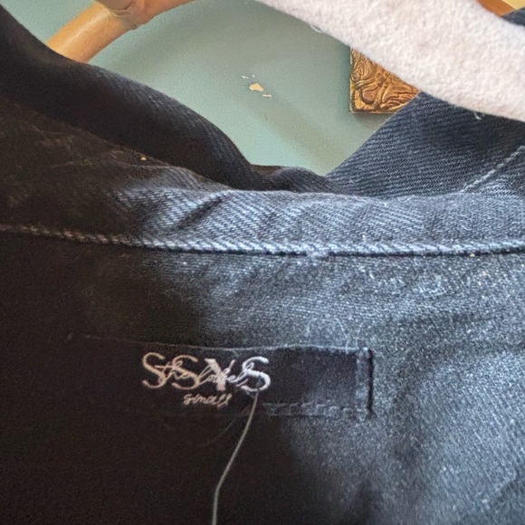 SSYS Signature Denim Jacket in Black - Picture 3 of 4